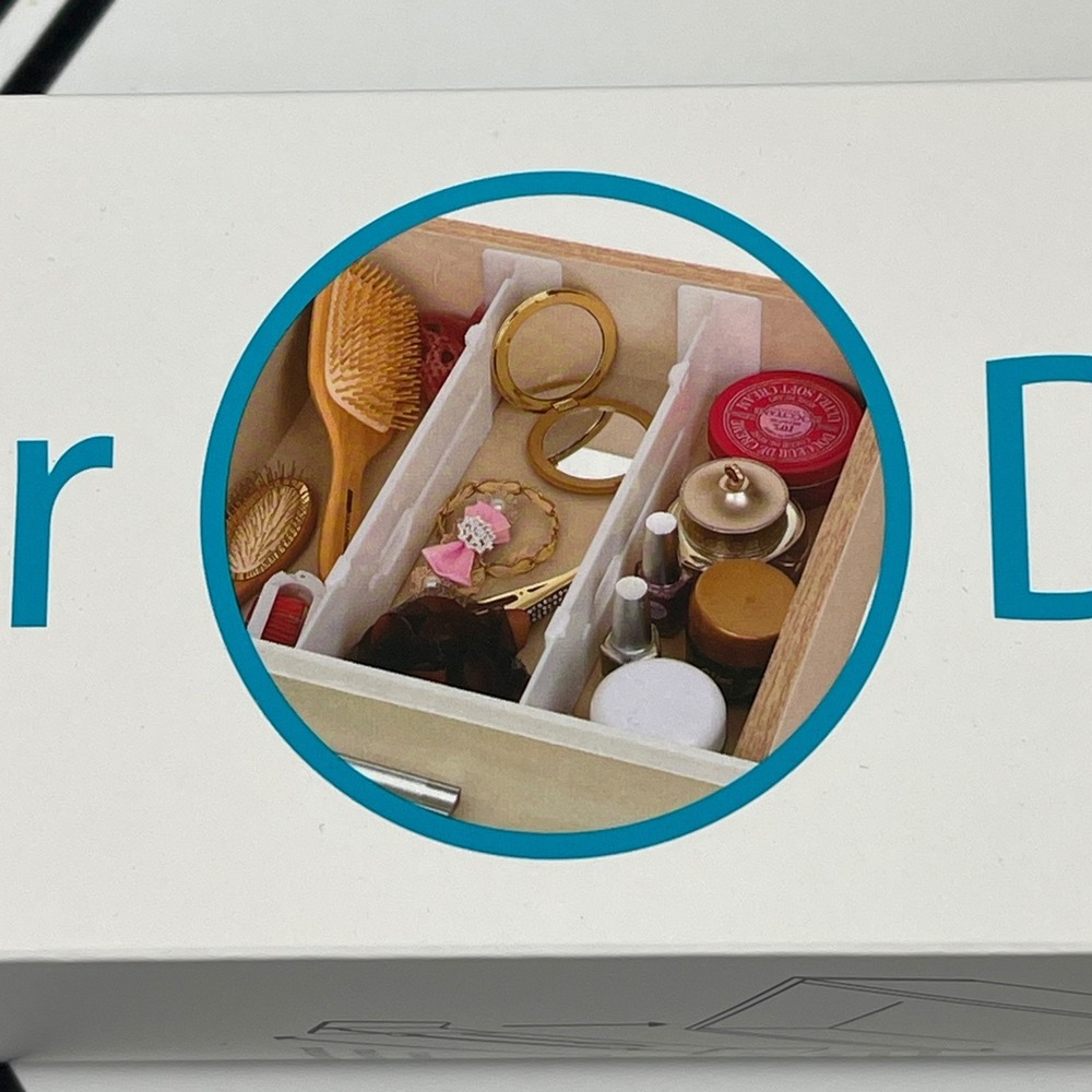 Set of‎ 2 Adjustable Drawer Dividers Organizer Customizable Home Office Storage